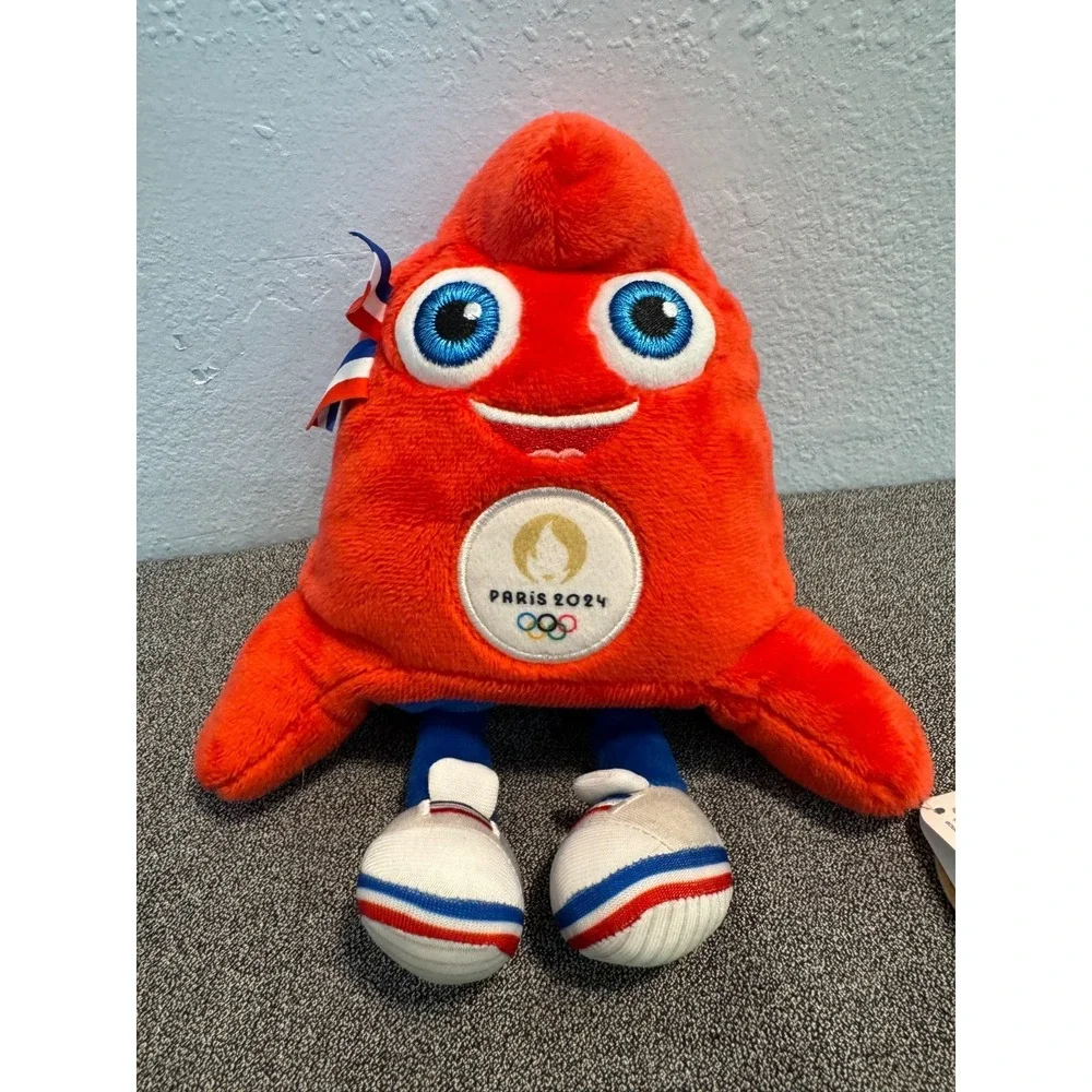 Official Licensed Paris 2024 Olympics Phryge Mascot Red Stuffed Plush Toy 6